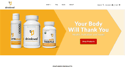 Desktop Screenshot of drinkwel.com